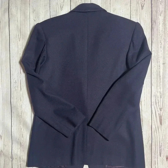 100% Pure Wool Dark Blue Vintage Blazer by Potomac Collection - Picture 5 of 6